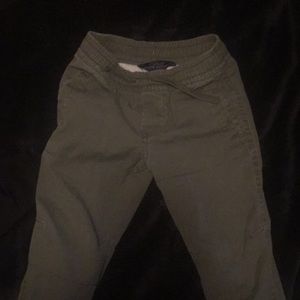 Army green polo joggers